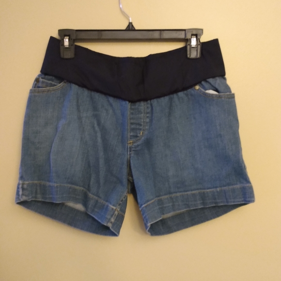 target maternity jean shorts